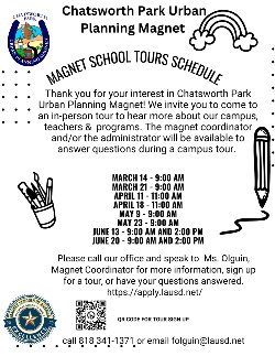 2024 Campus Tour Date and Times Informational Flyer